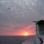 Sunrise – 1st day at sea