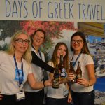 Enjoying the Nissos beer on the Travel Bloggers Greece stand at Xenia 2017